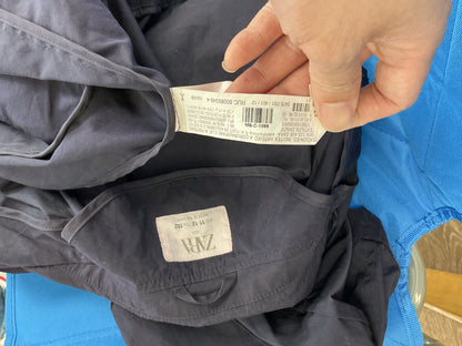 ZARA Dark Indigo Open Front Duster Coat Size 152cm