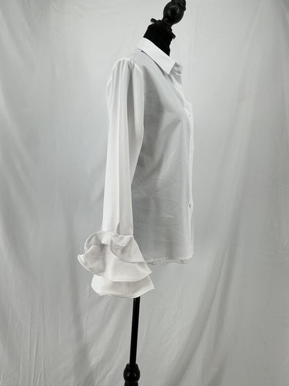 White Suit Shirt Size S