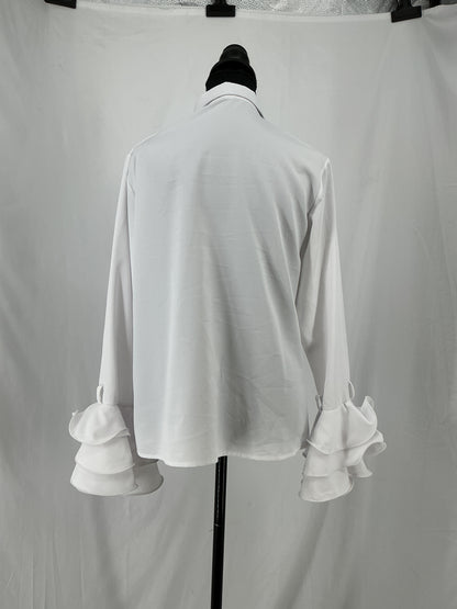 White Suit Shirt Size S