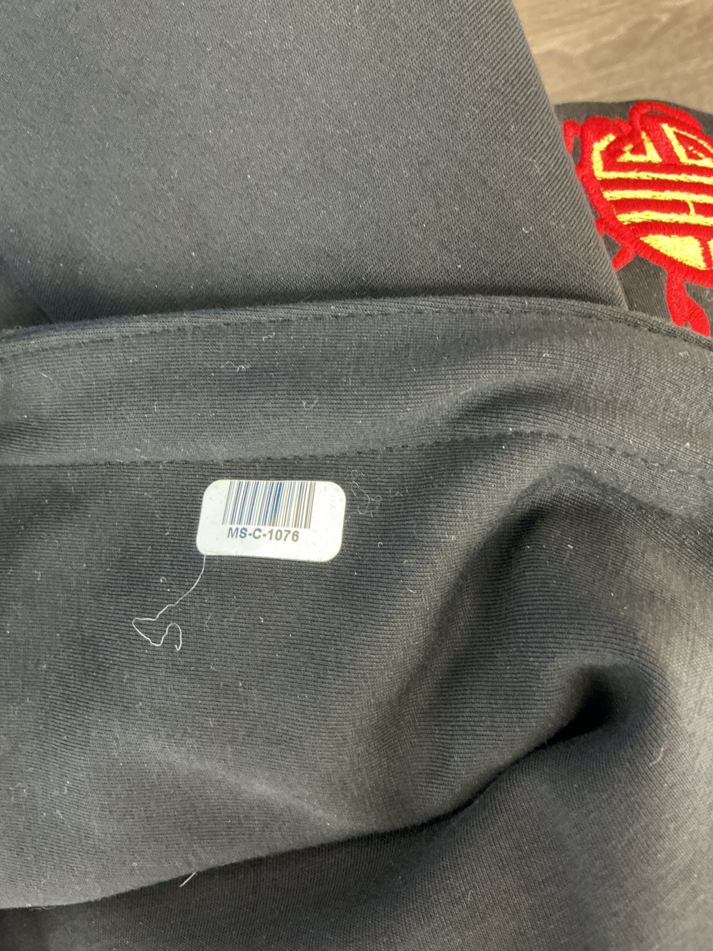 Black Dragon Embroidered Oversized Hoodie Size No