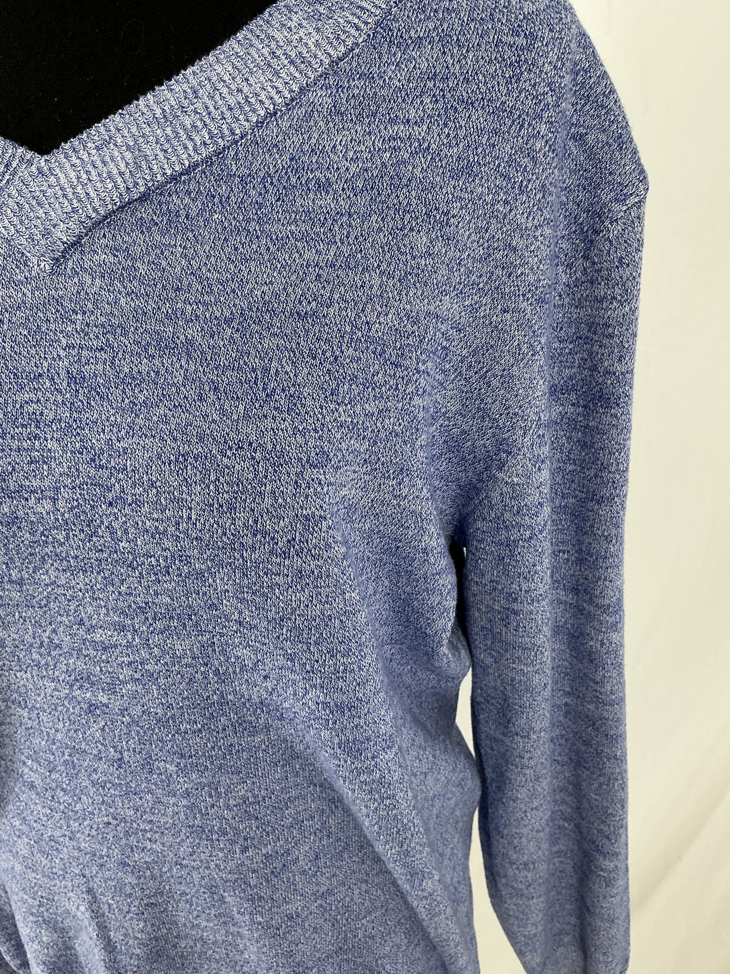 COOFANDY Heathered Lavender V-Neck Sweater Size M