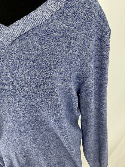 COOFANDY Heathered Lavender V-Neck Sweater Size M