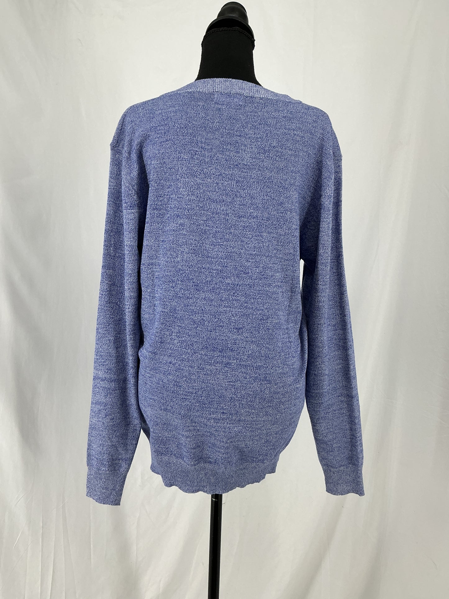 COOFANDY Heathered Lavender V-Neck Sweater Size M