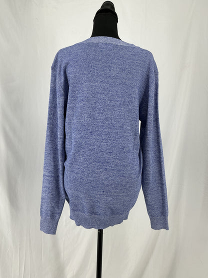COOFANDY Heathered Lavender V-Neck Sweater Size M