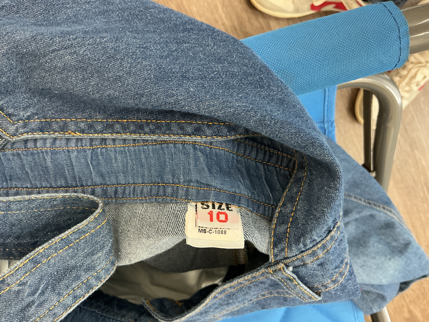 Classic Medium Wash Denim Overalls Size 10