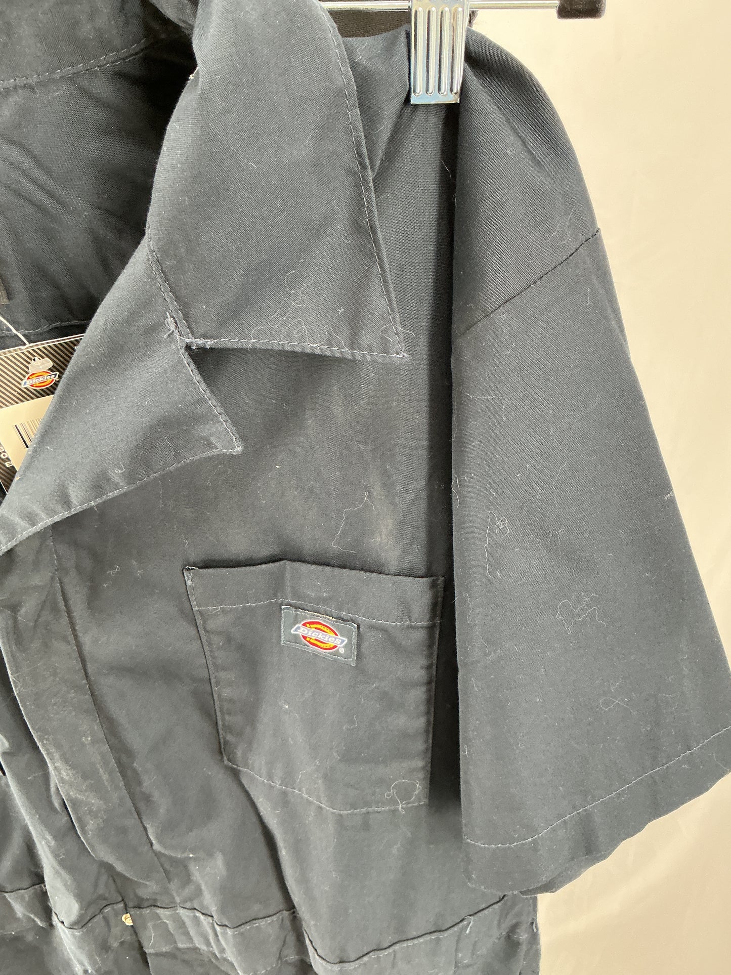 DICKIES Short Sleeve Navy Blue Work Coveralls Size XL