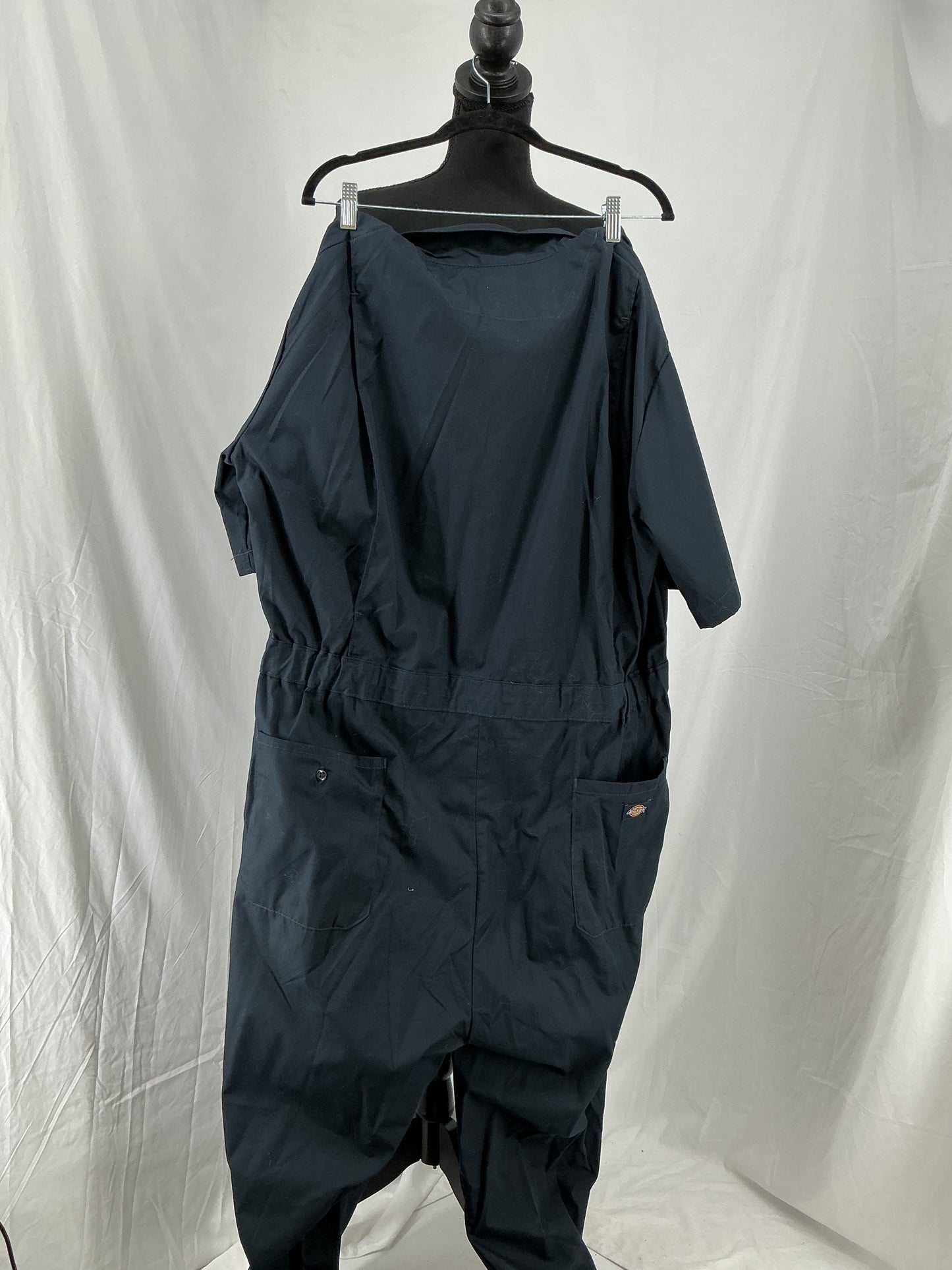 DICKIES Short Sleeve Navy Blue Work Coveralls Size XL