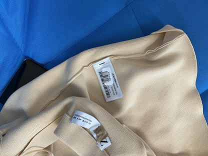ZARA Beige One Shoulder Vest Top Size S