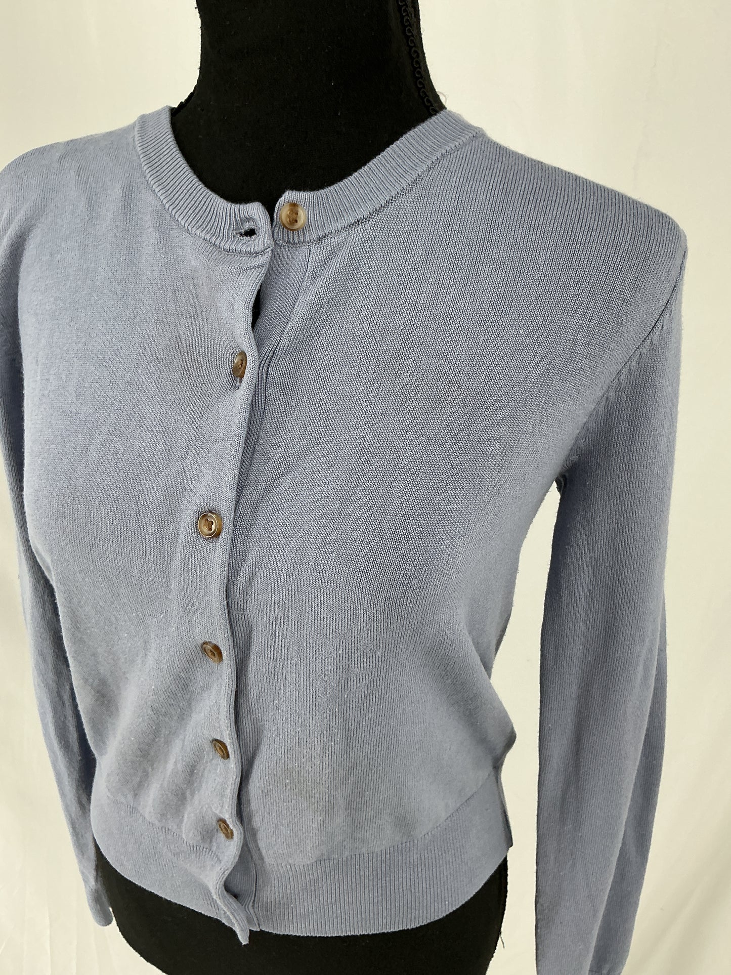 Dusty Blue Button-Up Cardigan Size S