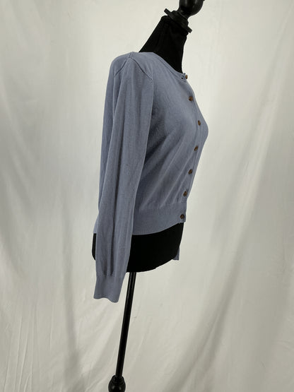 Dusty Blue Button-Up Cardigan Size S
