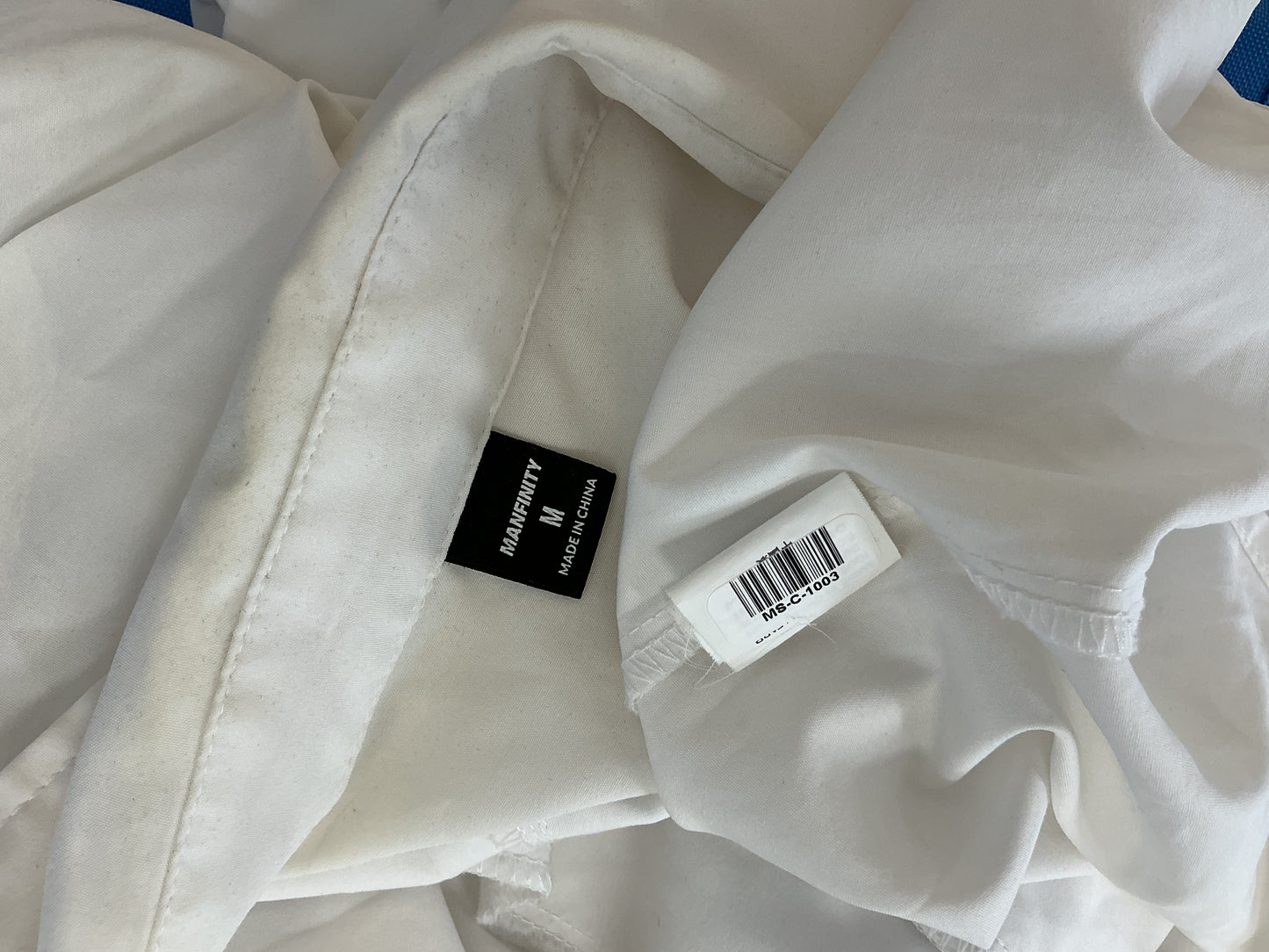 MANFINITY White Suit Shirt Size M