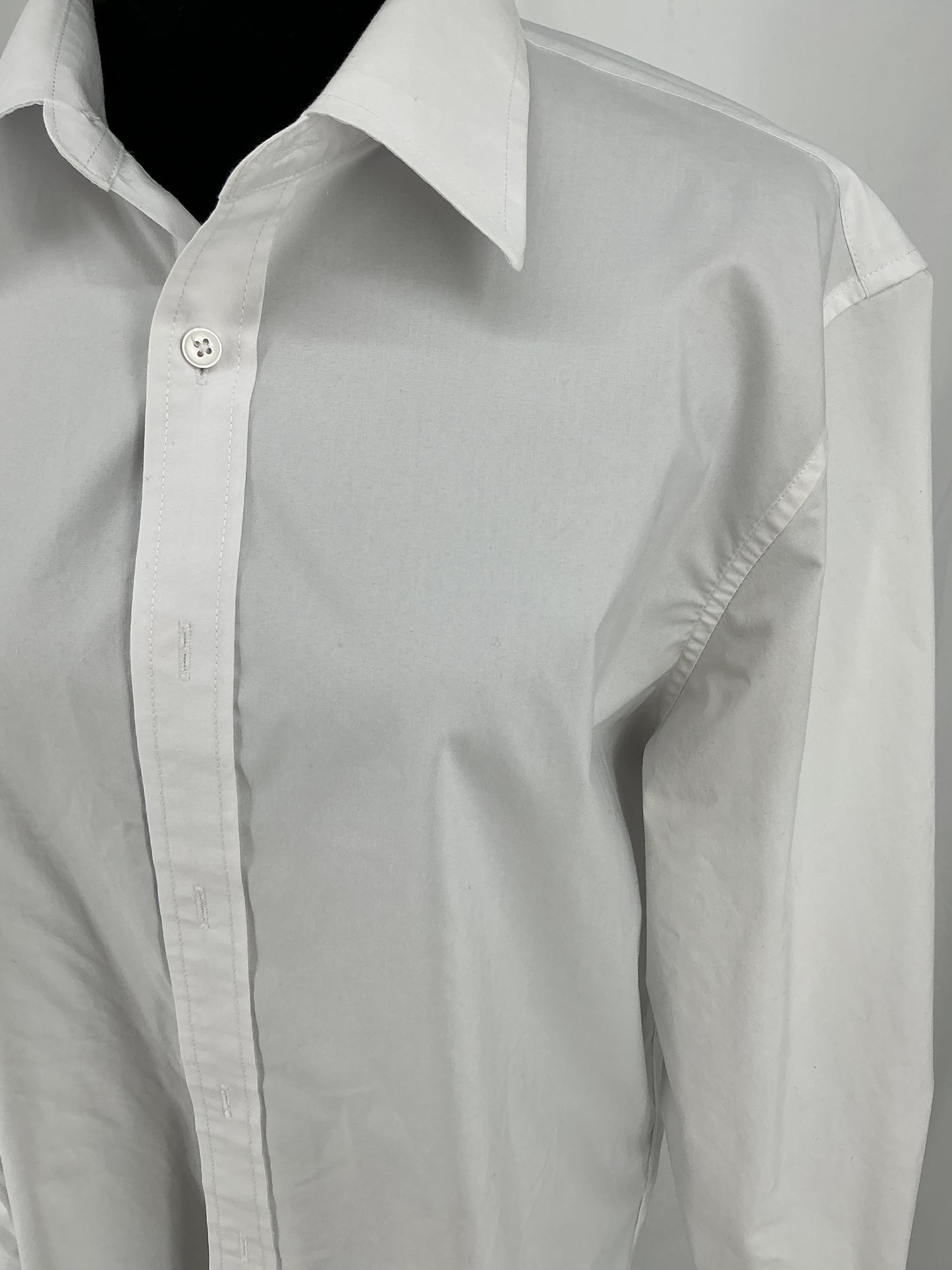 White Suit Shirt Size M