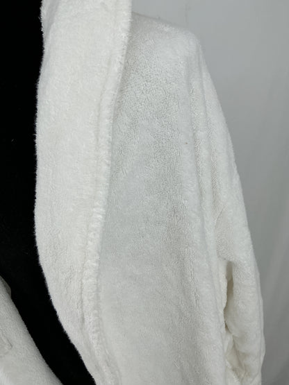 White Plush Bathrobe Size L/XL