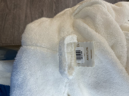 White Plush Bathrobe Size L/XL
