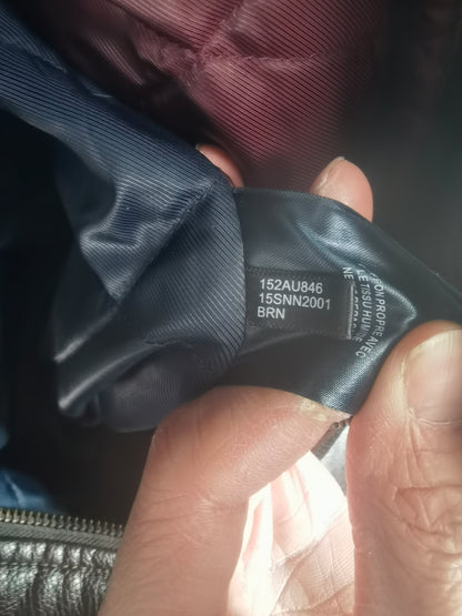 Men's Faux Leather Bomber Jacket didn't find size on picture