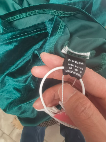 SHEIN Belle Women's Formal Christmas Party Slit Dress, Elegant Prom Evening Dress, For Wedding Guest, Graduation, Dinner Size M