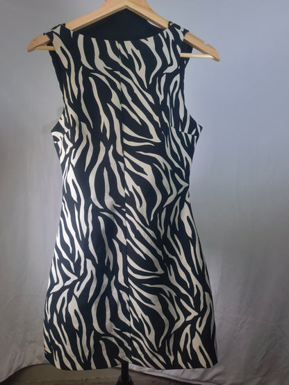 ANIMAL PRINT DRESS - Zebra Size M