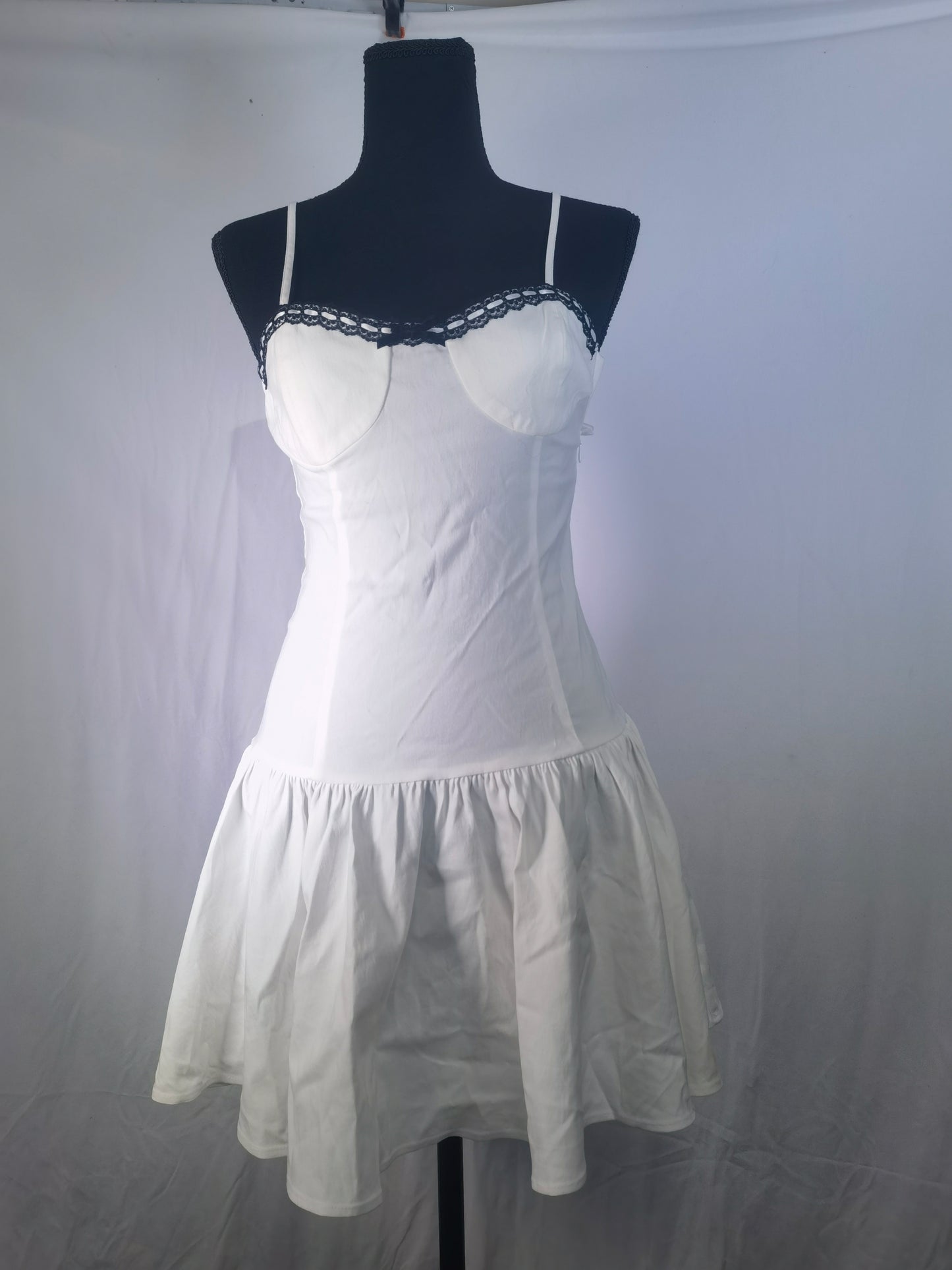 CORSETRY-INSPIRED MINI DRESS Size S