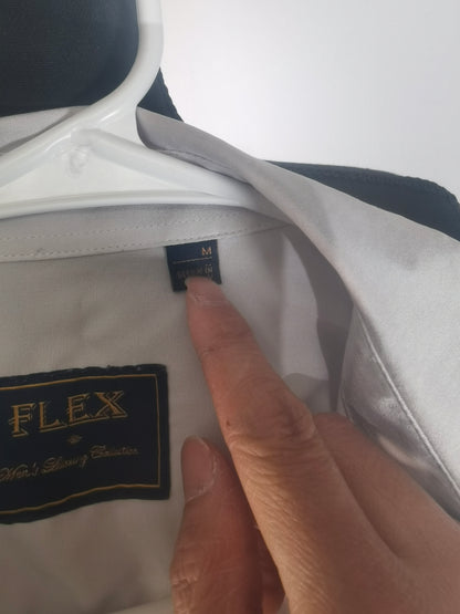 J.VER Men's Dress Shirts Stretch Stain Shield Long Sleeve Solid Formal Shirt Business Casual Button Down Shirts Size M