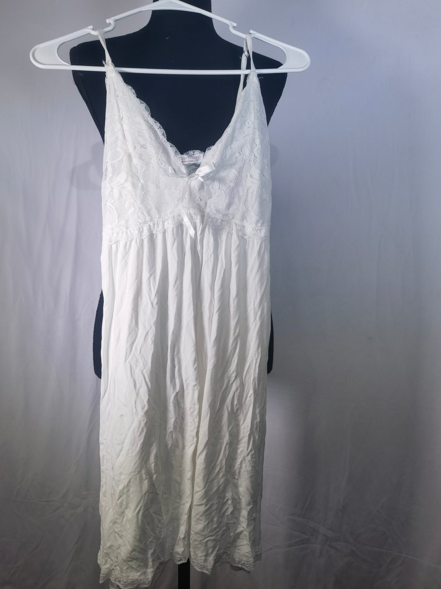 Sleepwear Sexy Nighty Slip Nightwear White Size S