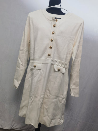 NENONA Women's 2025 Fall Sweater Dress Winter Long Sleeve Button Elegant Formal Party Mini Dresses Size S