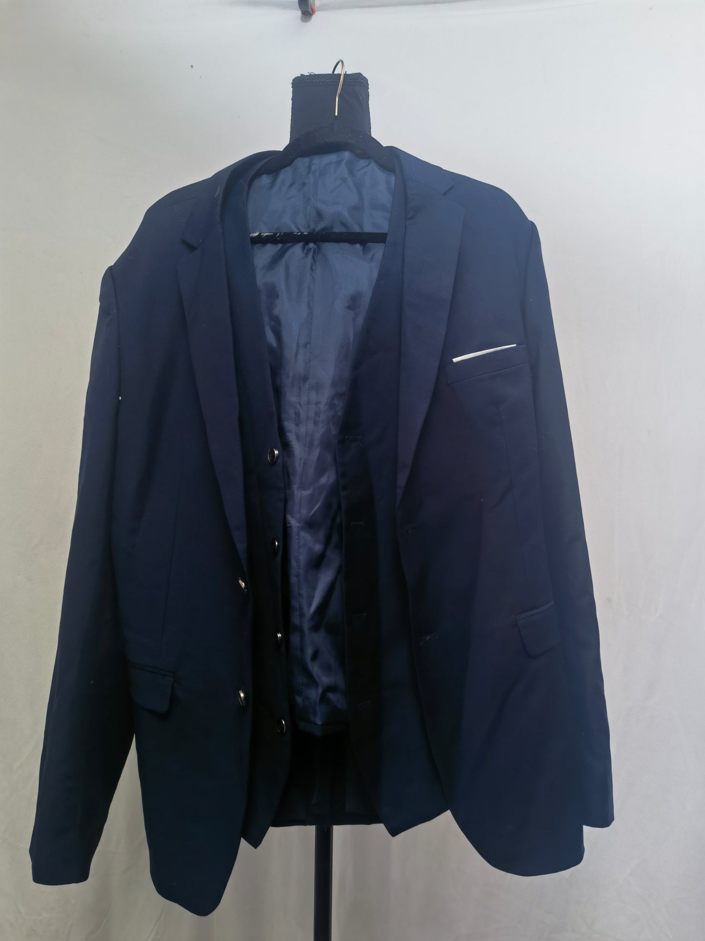 Mens Slim Fit Blazer Jacket Two-Button Notched Lapel Casual Suit Jacket size XL