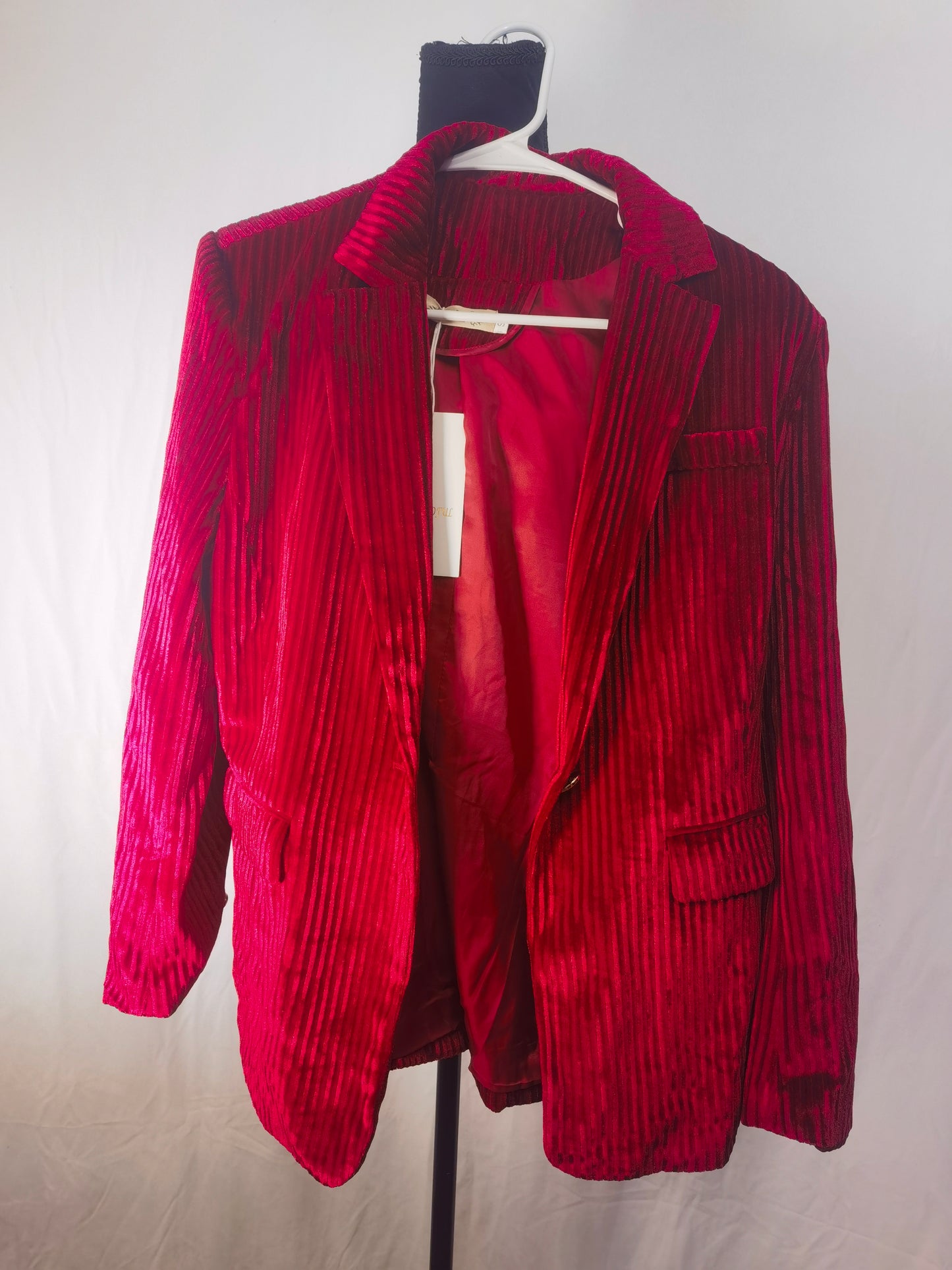 MODFUL Suit Office Work Suit  Women's Tops Long Sleeves Red Size S