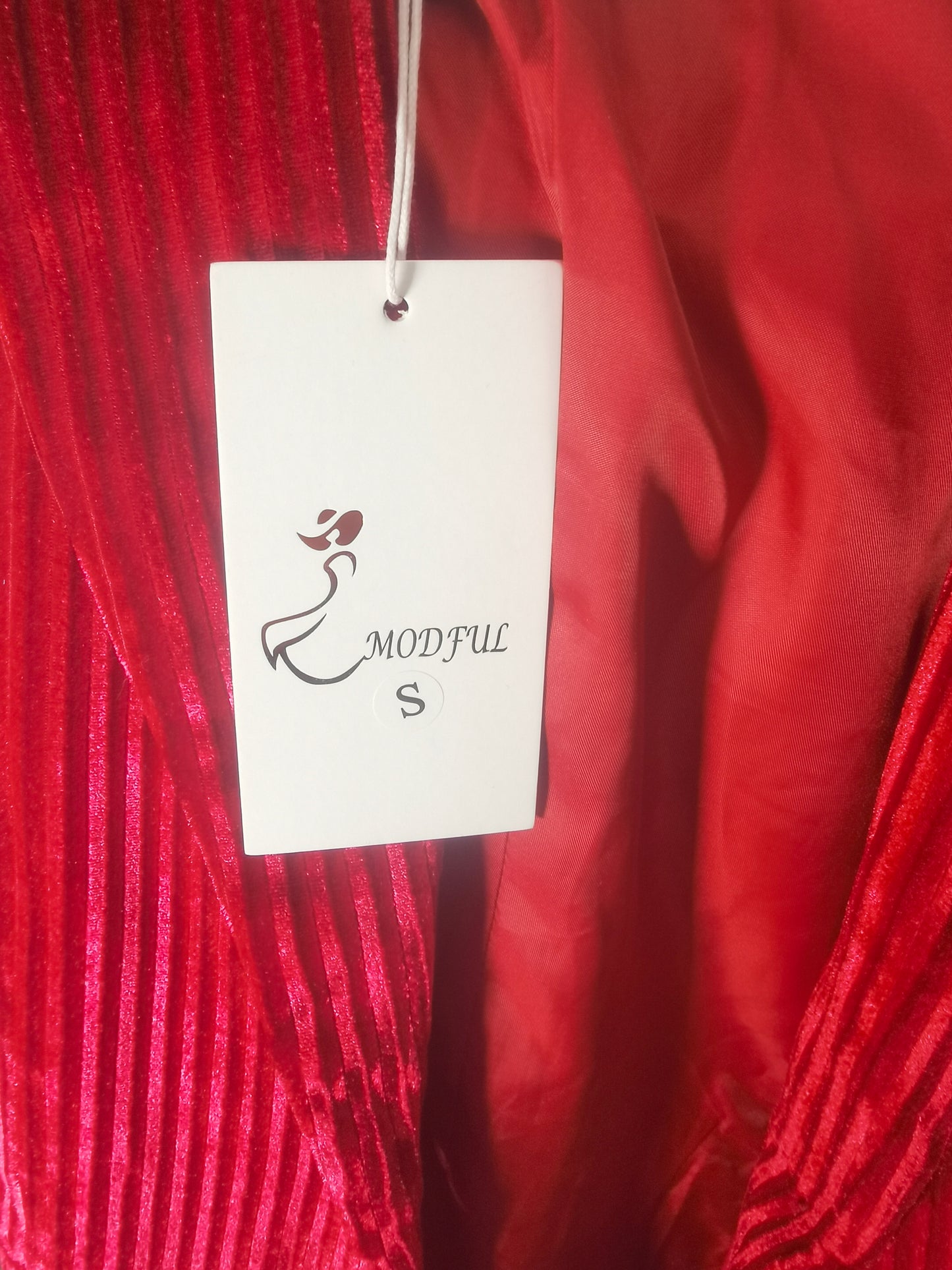 MODFUL Suit Office Work Suit  Women's Tops Long Sleeves Red Size S