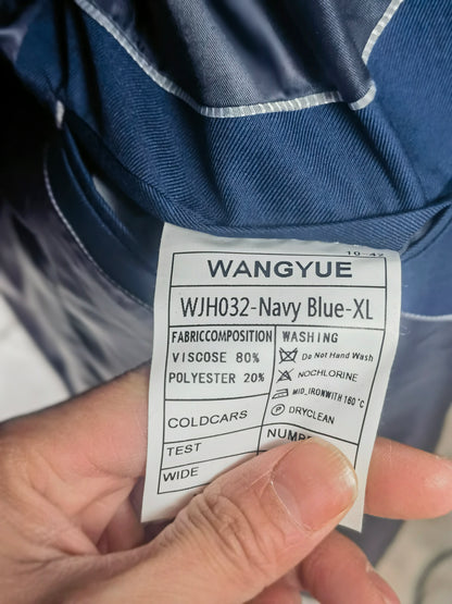 Wangyue Mens Double Breasted Blazer Casual Jacket for Men Slim Fit Sports Coat for Men Business Wedding Dinner Size XL