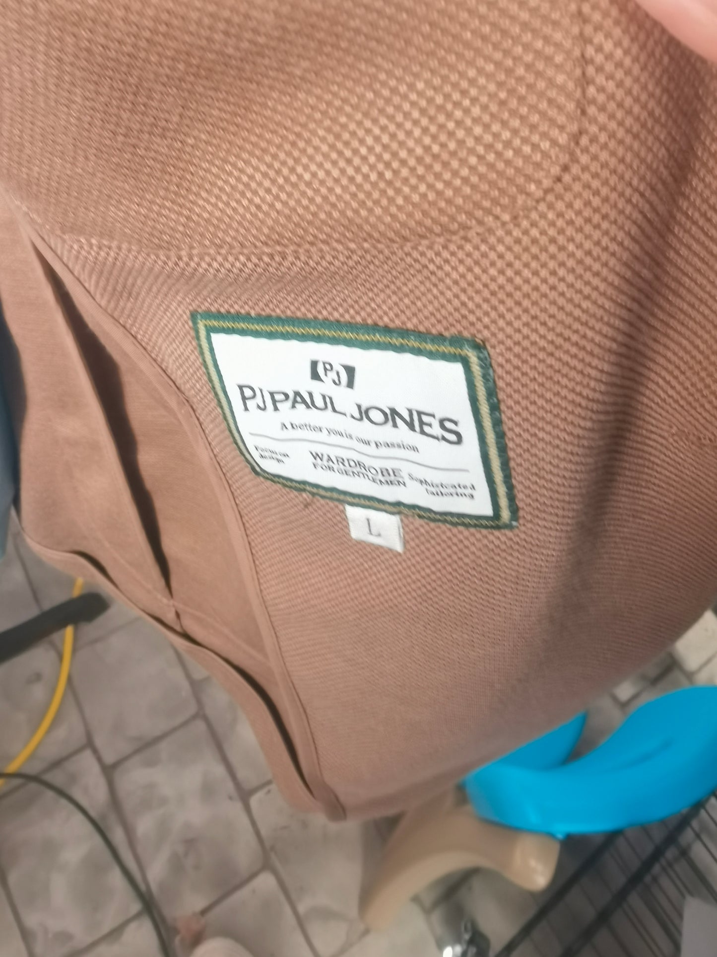 PJ PAUL JONES Mens Casual Blazers Lightweight Cotton-Linen Sport Coat 2 Button Unlined Suit JacketSize L