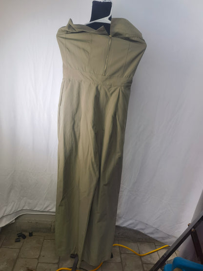 STRAPLESS ZIPPER JUMPSUIT Size S