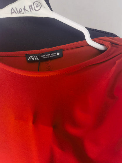 LONG DRESS WITH SHOULDER PADS Size S