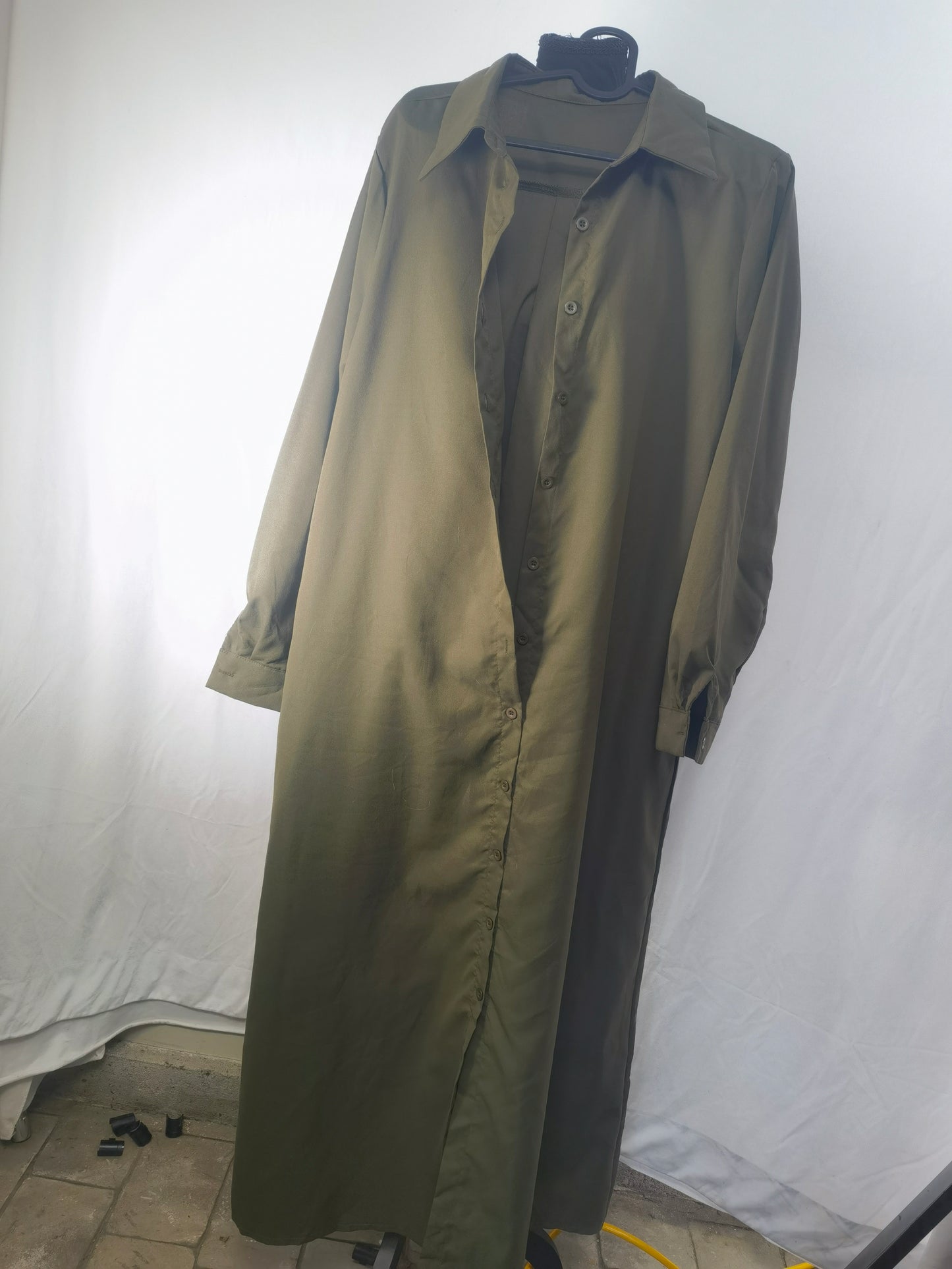 Cotton Linen Dresses for Women,2024 Summer Trendy Lapel Button Down Maxi Dress,Casual Loose Long Sleeve Beach Dress didn't find size on picture