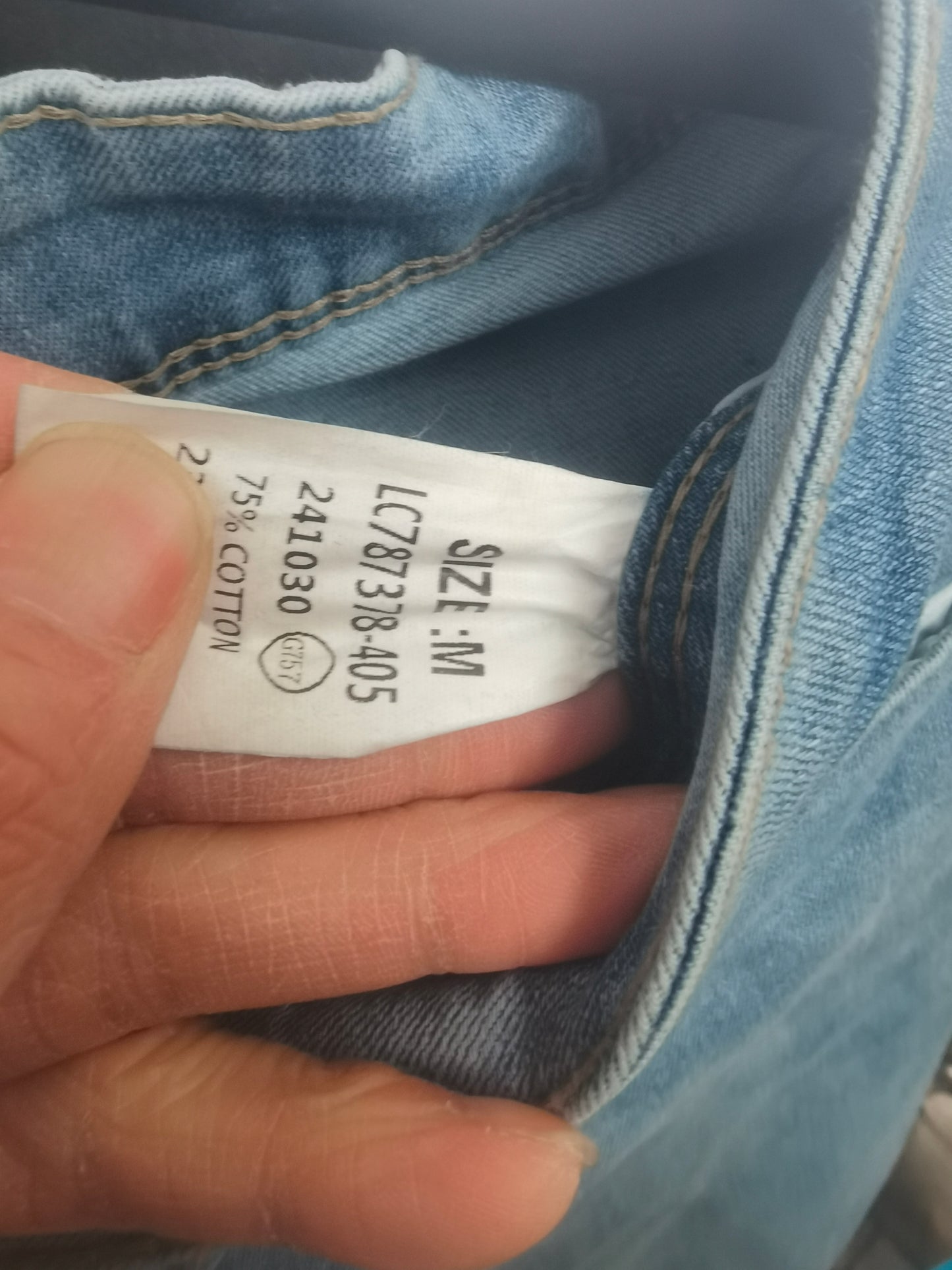 Women's Plus Size Jeans Plus High Waist Skinny Jeans Color : Light Wash Size S