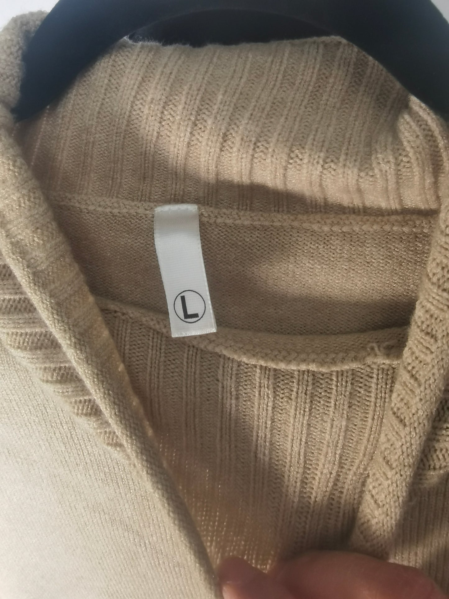 Men Classic Seamless Wool Turtleneck Pullover Basic Flip Up Neck Long Sleeve Soft Warm Business Sweater Size L