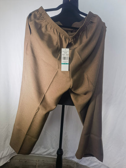 Textured Trousers with All-around Elastic Waistband size 16