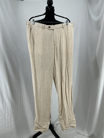 Men’s off-white Heavy Wool Suit Jacket And Pants size L
