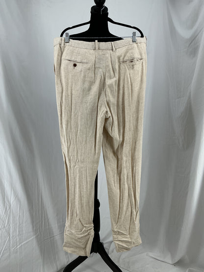Men’s off-white Heavy Wool Suit Jacket And Pants size L