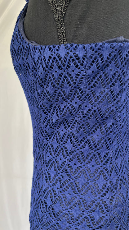 Women's Knee Length Zip Closure Lace Dress Summer Sexy Retro Party A-Line Dress size M Length Party Wedding Gue