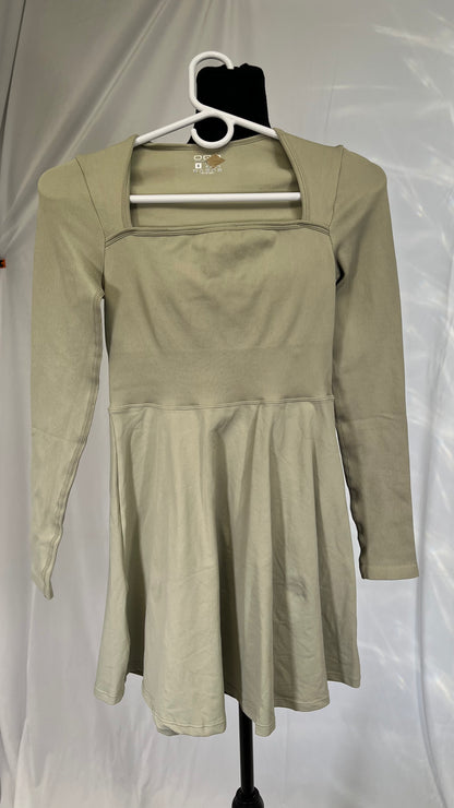 Pimexdge A-Line Long Sleeves Prom Dresses Cocktail Party Gown for Women Short Wedding Dresses for BrideSize S