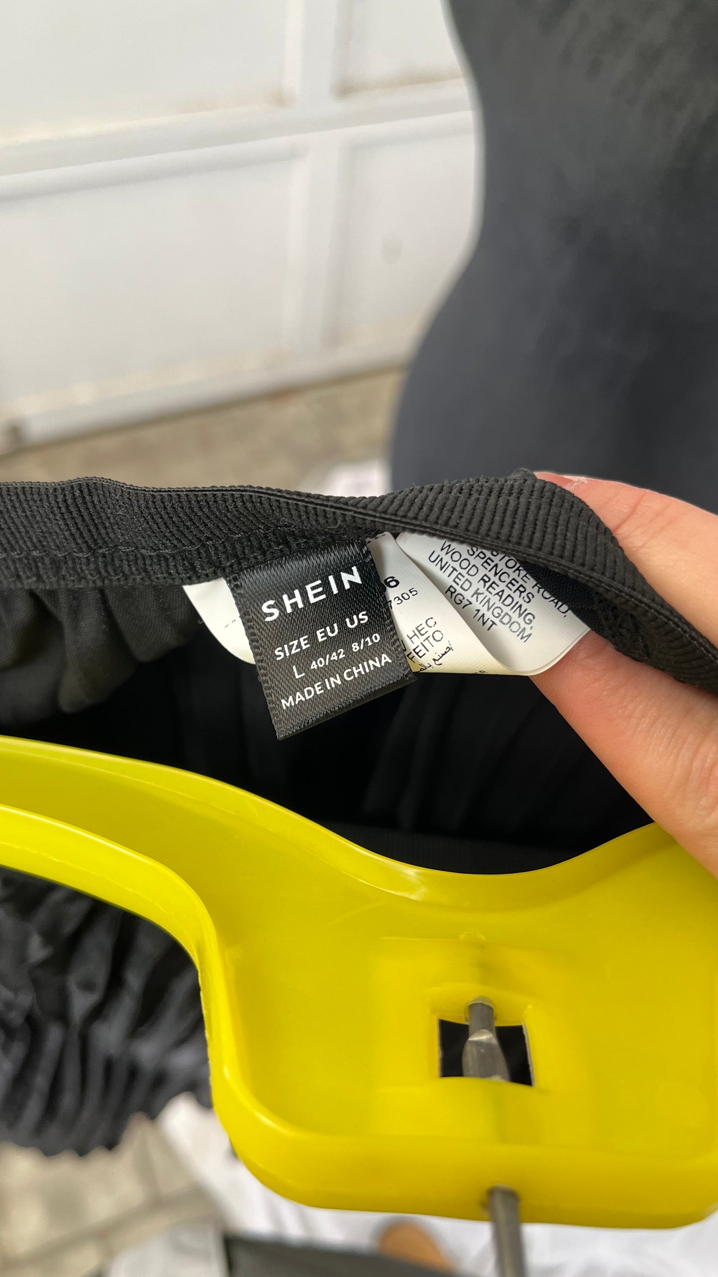 SHEIN LUNE Women's Plain Button Down Long Sleeve Blouse With Pleated Back, Casual Daily Women Shirt,Long Sleeve Tops size L