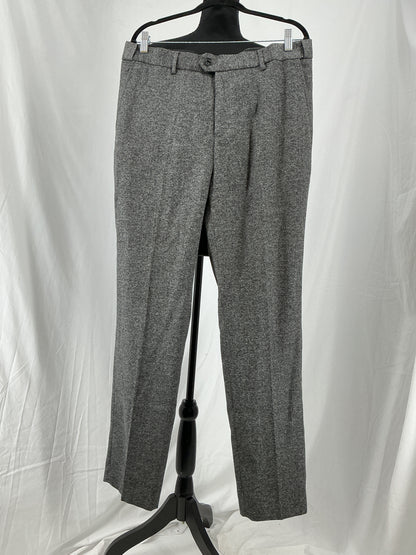 Men’s Gray Single-Breasted Blazer And Pants – Size L
