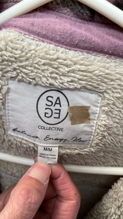 Sage Ladies' Plush Plaid Shirt Jacket in 4 colors Size Medium  Size M