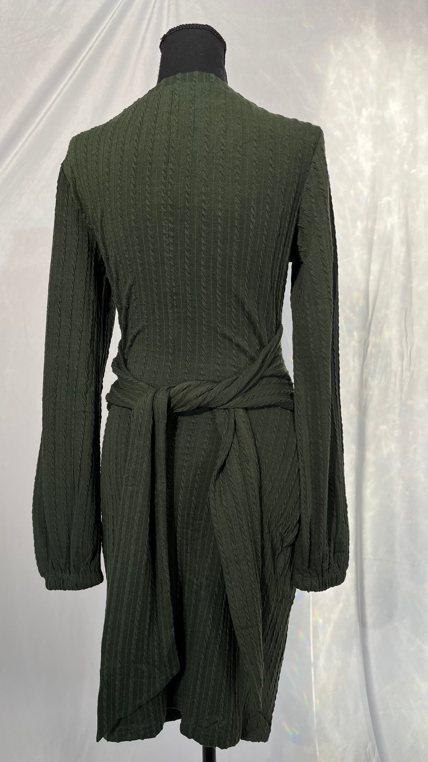 Long Green Long Sleeve Dress Size S