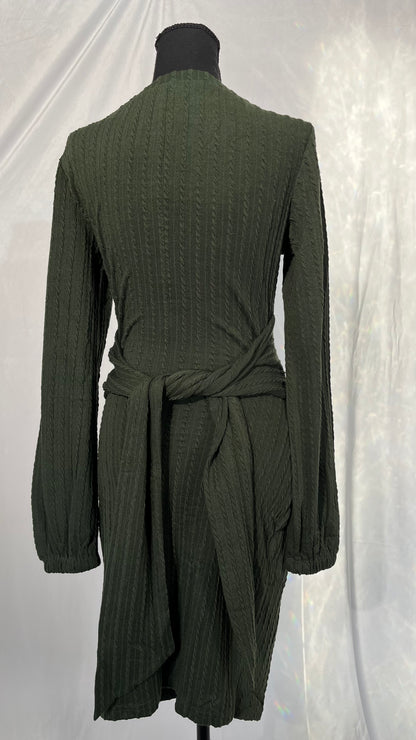 Long Green Long Sleeve Dress Size S