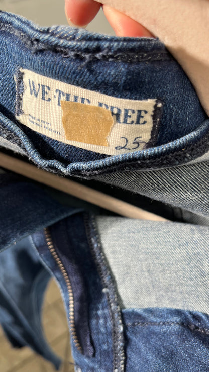 IUGA Bell Bottom Jeans for Women High Waisted Stretchy Flare Jeans Pull On Wide Leg Jeans V Cross Tummy Control Flare Pants  size 25