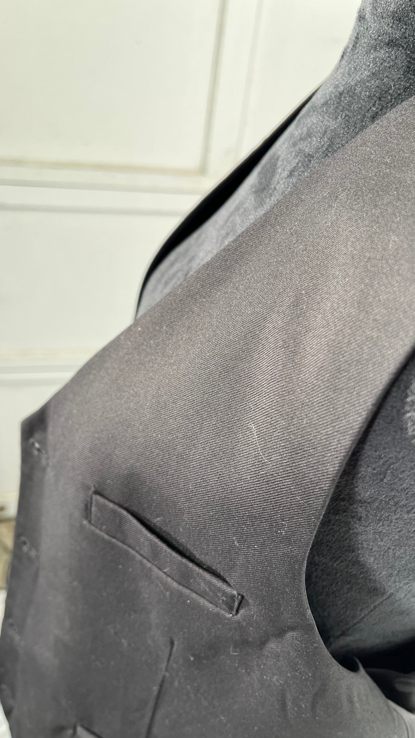 Men's Black Suit Vest Sleeveless V Neck Dress Vest Male Formal Business Wedding Men Gilet Size M