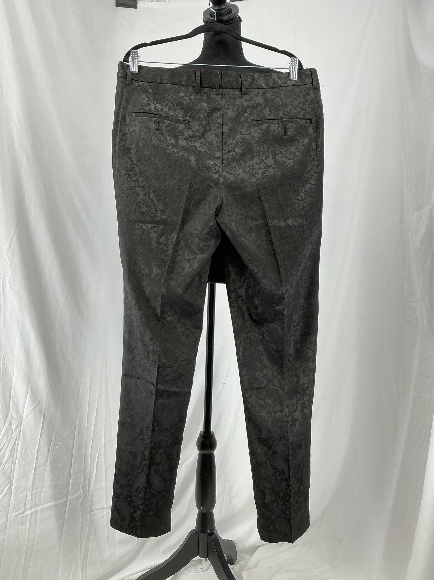 Double Breasted Blazer Men Floral Jacquard Blazer And Pants Size 40