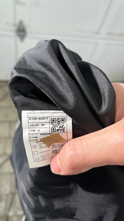 Men's Black Suit Vest Sleeveless V Neck Dress Vest Male Formal Business Wedding Men Gilet Size M