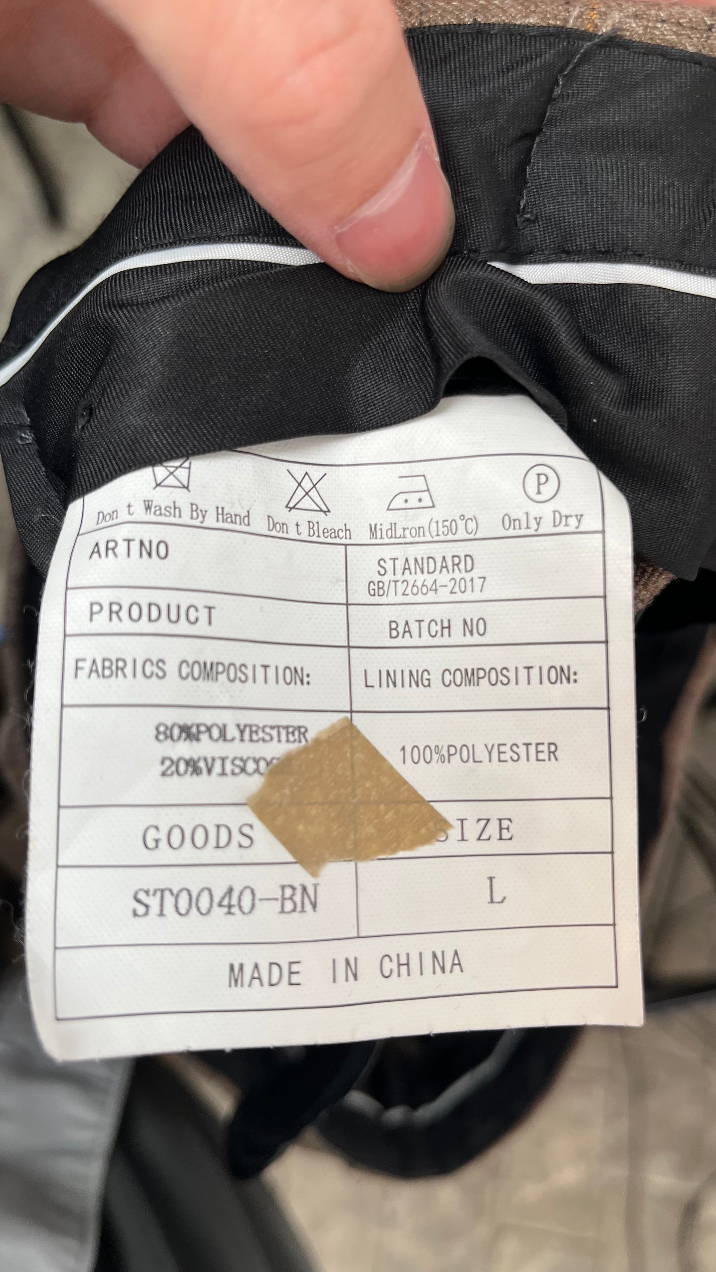 Lars Amadeus Men's Plaid Dress Pants Classic Fit Formal Plaid Slacks Prom Checked Trousers Size L